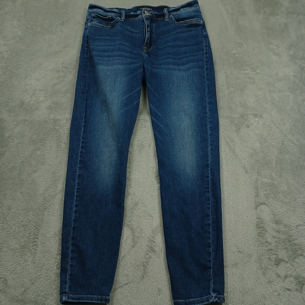 Lucky Brand Jeans Womens 12 Blue Denim Ava Super Skinny Preppy Modern
